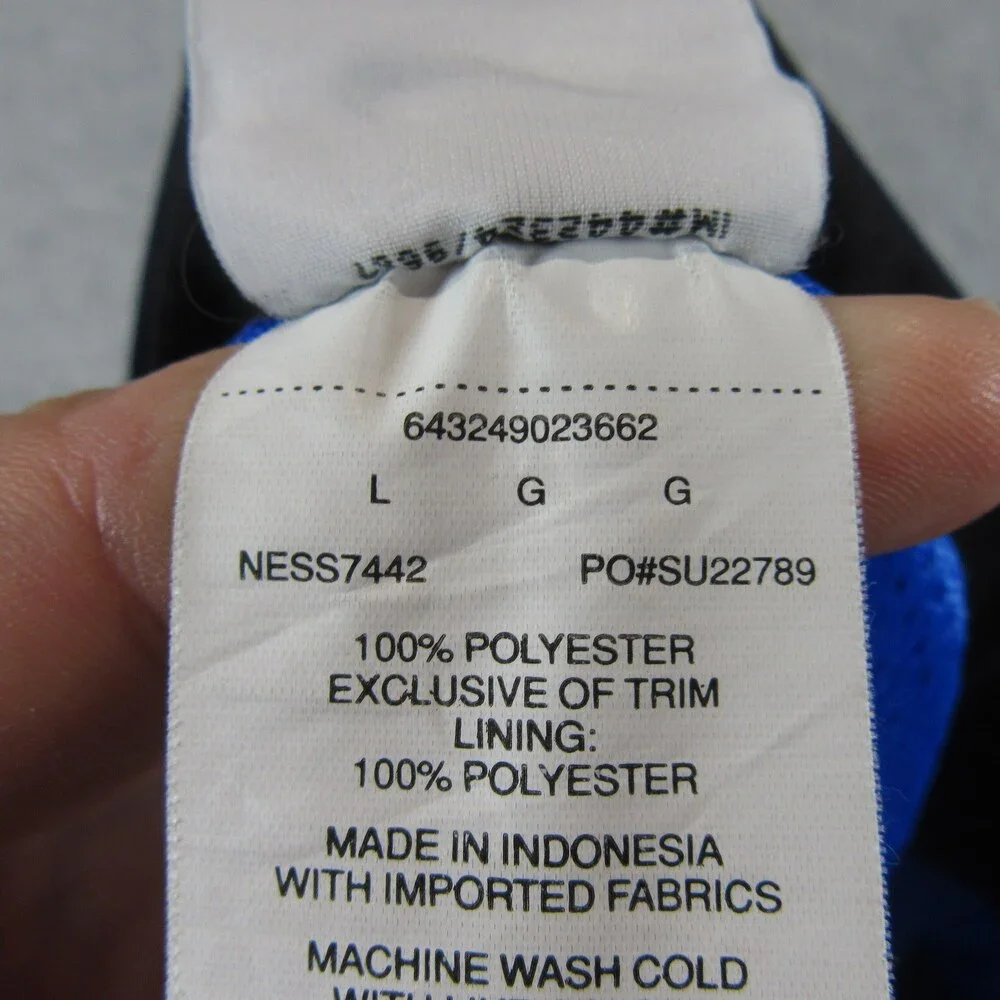 Nike Mens Swim Trunks L x 10‎ Blue 100% Polyester Drawstring Mesh Lined